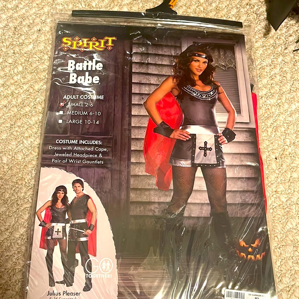 Women’s Battle Babe costume. Size small 2-6.